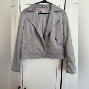 Philosophy Grey Suede Jacket